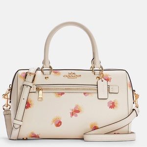 Coach Rowan Satchel w/ pop floral print.